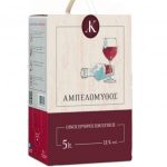 Red semi-sweet wine, "Red Semi-Sweet Ampelomythos" B.I.B. 5L (Nemea Winery)