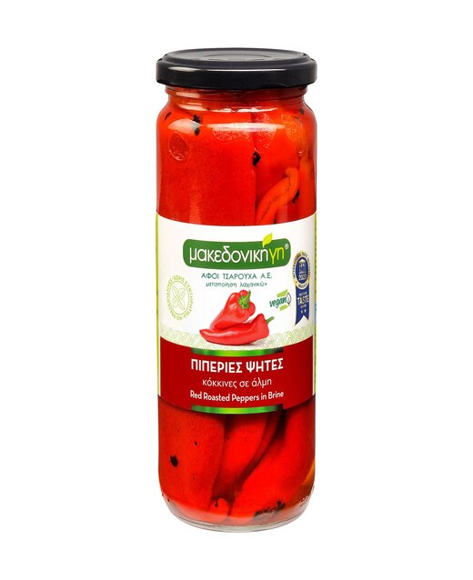 rsz_1kokkines_piperies-makedoniki_gh Roasted red peppers in brine (Makedoniki Gi), jar 500gr - Image 1