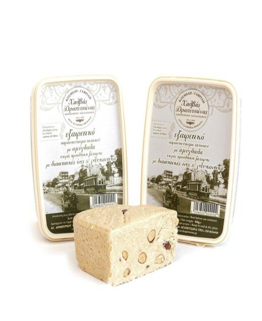 rsz_1sugar-free-handmade-halva-with-tahini-kosmidis-gavrilis-from-attica-450g Sugar-free handmade halva with sweeteners (Halvas Drapetsonas Kosmidi-Gavrili), 450gr - Image 1